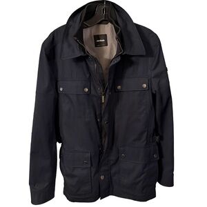 Strellson Switzerland Men’s Utility Jacket Navy Blue Zip Up $620 US 38(M)EU48